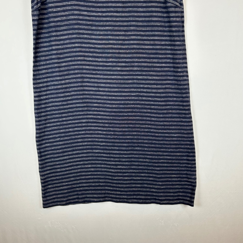 J Jill Linen Stripe Sleeveless Shift Dress Women Size S Blue Casual - Picture 7 of 10